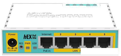 Маршрутизатор Mikrotik hEX PoE lite [RB750UPr2]