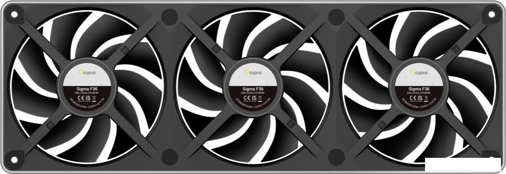 Комплект вентиляторов для корпуса Ocypus Sigma F36 BK ARGB Sigma-F36-BK3AM00X-GL