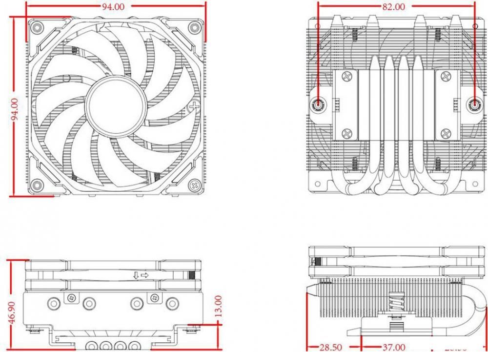 Кулер для процессора ID-Cooling IS-40-XT Black