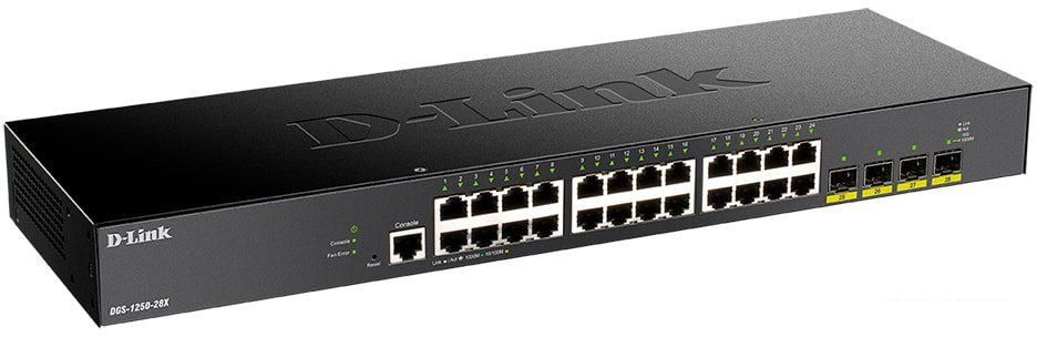 Управляемый коммутатор 2-го уровня D-Link DGS-1250-28X/A1A