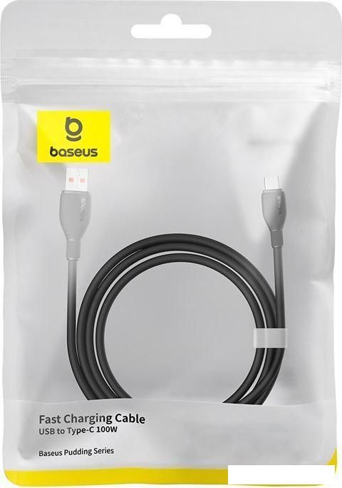 Кабели, адаптеры, разветвители Baseus Pudding Series USB Type-A - USB Type-C (1.2 м, черный)