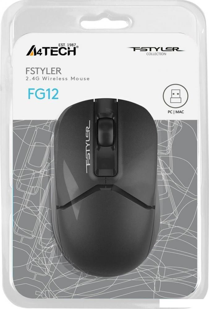 Мышь A4Tech Fstyler FG12 (черный)