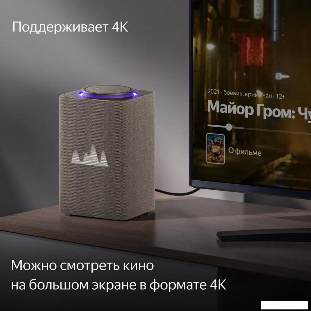 Умная колонка Яндекс Станция Макс (с хабом умного дома Zigbee, бежевый)