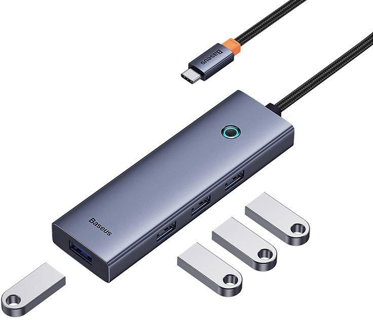USB-хаб  Baseus Flite Series 4-Port USB-C Hub B0005280A813-03