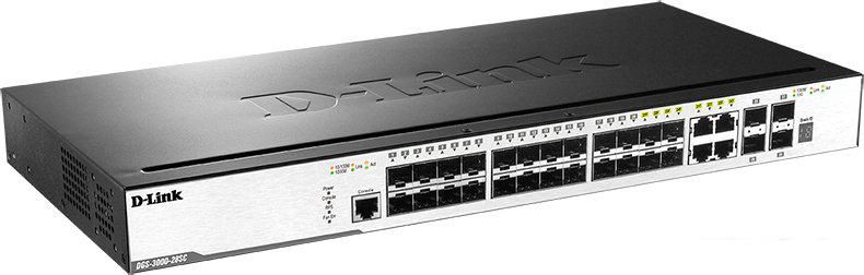 Управляемый коммутатор 2-го уровня D-Link DGS-3000-28SC/A1A