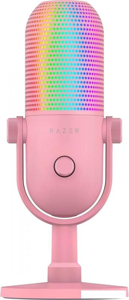 Проводной микрофон Razer Seiren V3 Chroma Quartz Pink