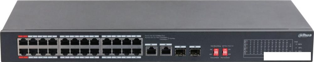 Неуправляемый коммутатор Dahua S3226-24ET-375