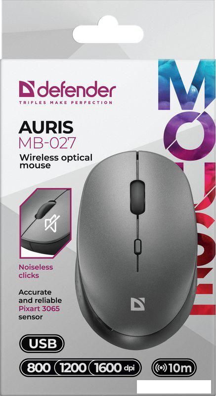 Мышь Defender Auris MB-027 (серый)