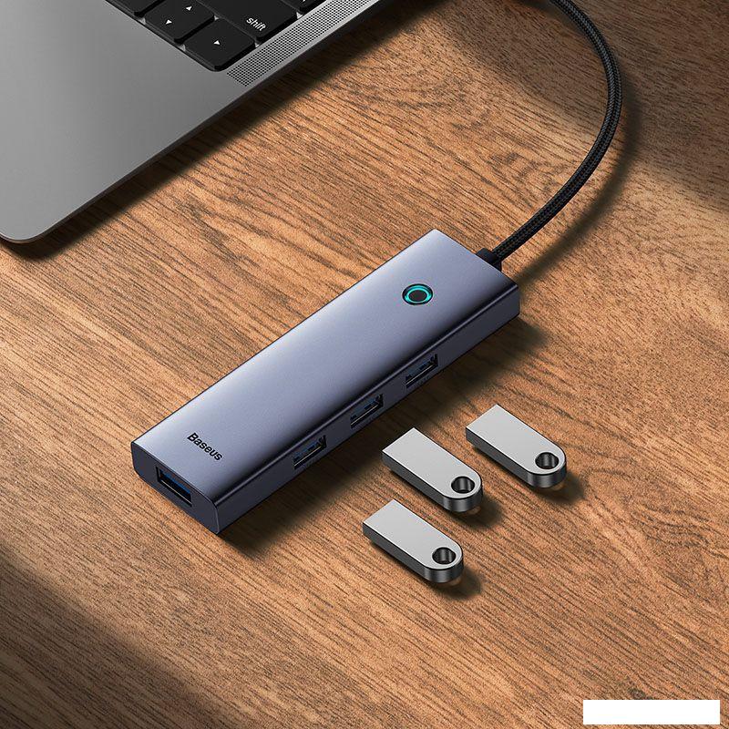 USB-хаб  Baseus Flite Series 4-Port USB-C Hub B0005280A813-03