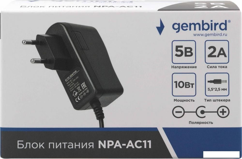 Адаптер питания Gembird NPA-AC11