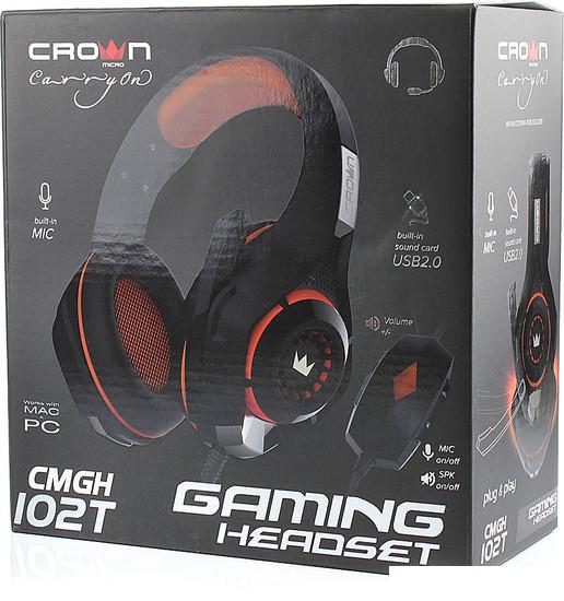 Наушники CrownMicro CMGH-102T USB (оранжевый)