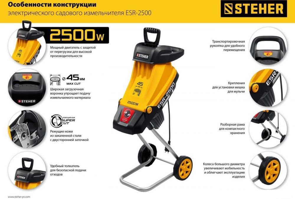 Садовый измельчитель Steher ESR-2500