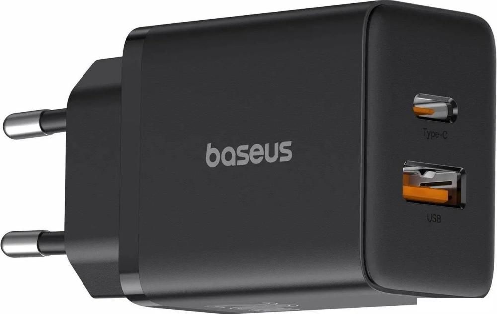Сетевое зарядное Baseus Cube Fast Charger C+U 20W P10111403113-00 (черный)