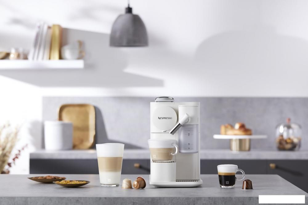 Капсульная кофеварка DeLonghi Lattissima One Evo EN510.W