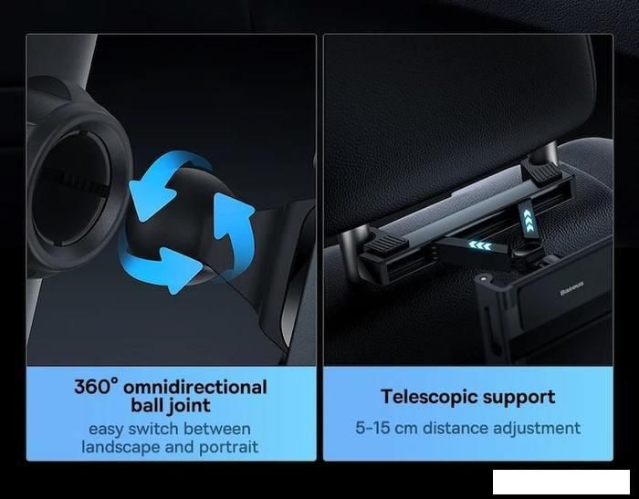 Держатель для планшета Baseus JoyRide Pro Backseat Car Mount SUTQ000001 (черный)