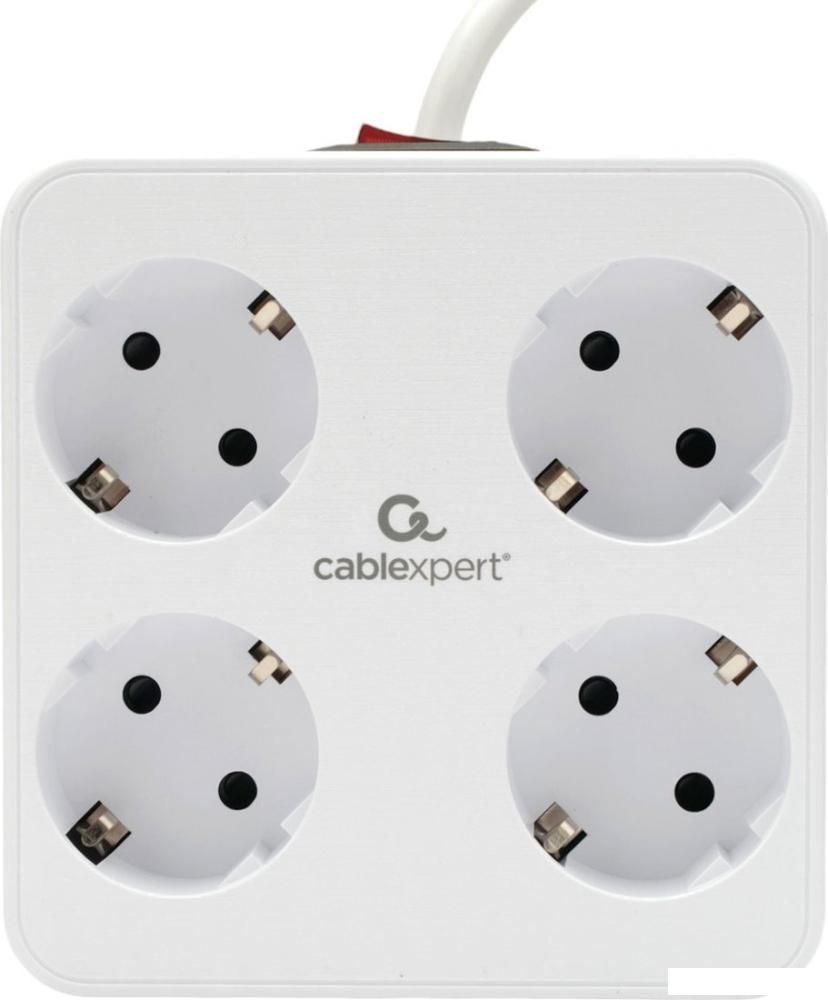 Сетевой фильтр Cablexpert PLT-4-C2U2-W-2
