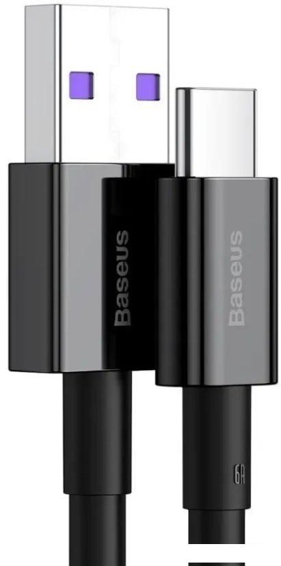 Кабель Baseus CATYS-A01 USB Type-A - USB Type-C (2 м, черный)