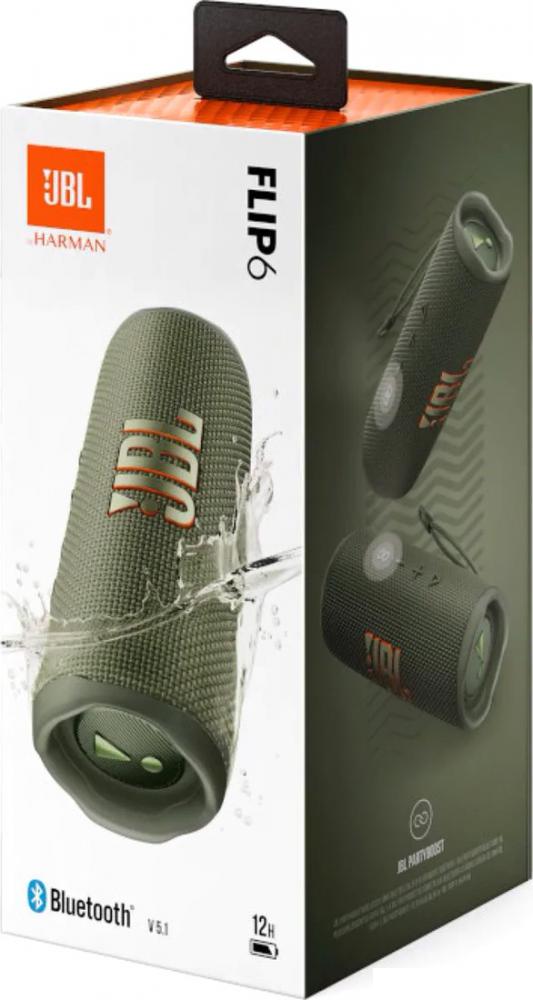 Беспроводная колонка JBL Flip 6 (зеленый)