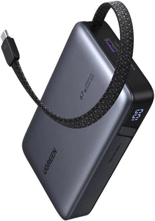 Внешний аккумулятор Ugreen PB550 20000mAh (серый, китайская версия)
