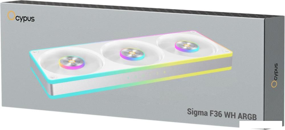 Комплект вентиляторов для корпуса Ocypus Sigma F36 WH ARGB Sigma-F36-WH3AM00X-GL