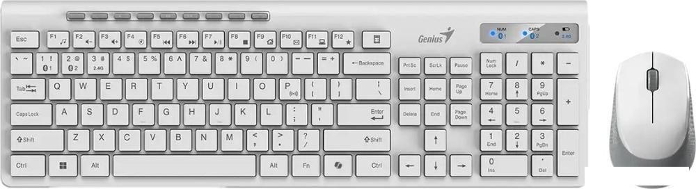 Офисный набор Genius SlimStar 8230 (белый)