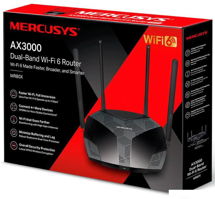 Wi-Fi роутер Mercusys MR80X