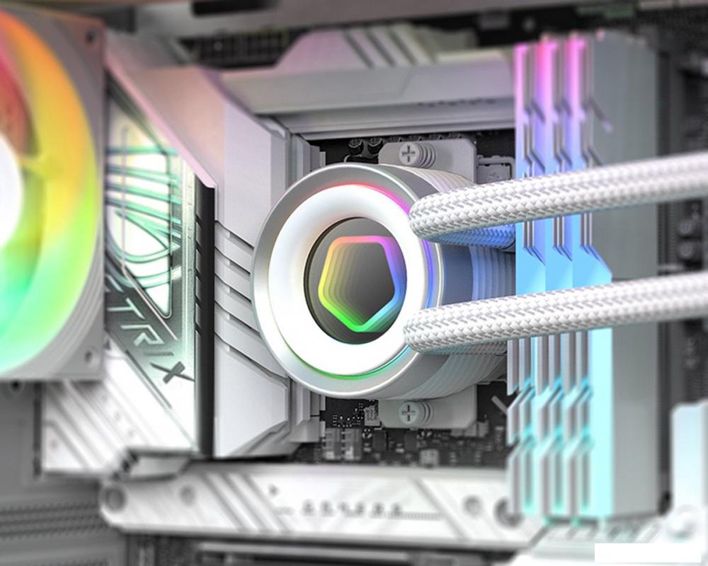 Система жидкостного охлаждения для процессора ID-Cooling FX240 INF White