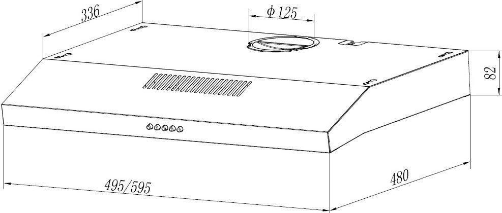Вытяжки Elikor Eco One 50 298167 (черный)