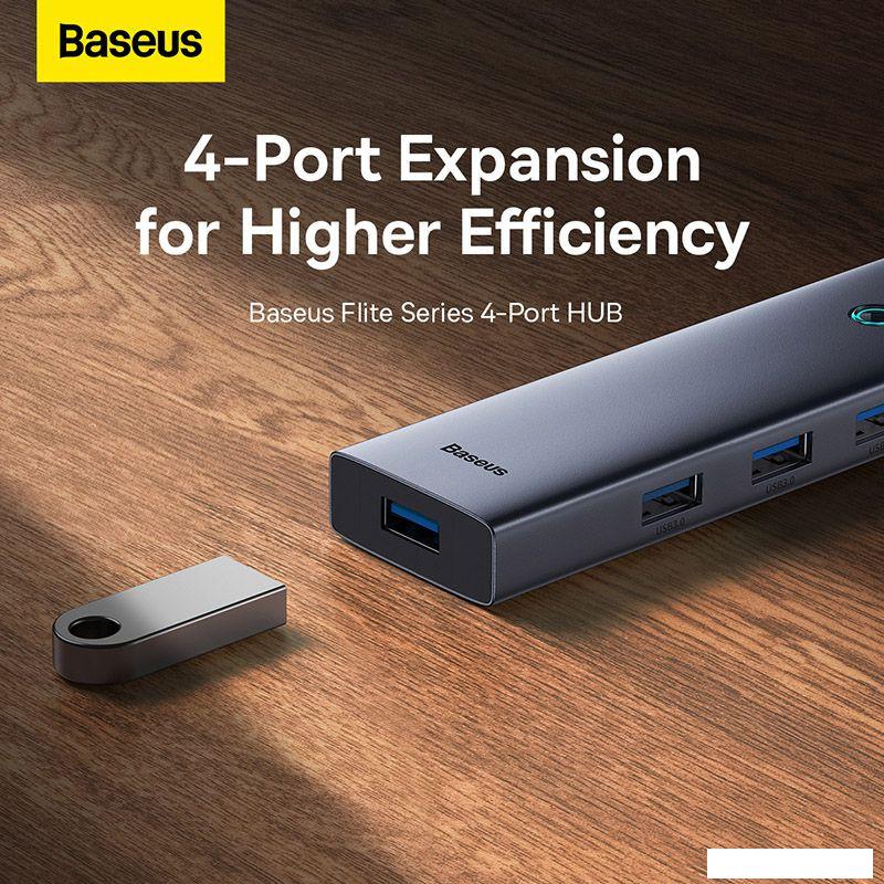 USB-хаб  Baseus Flite Series 4-Port USB-C Hub B0005280A813-03
