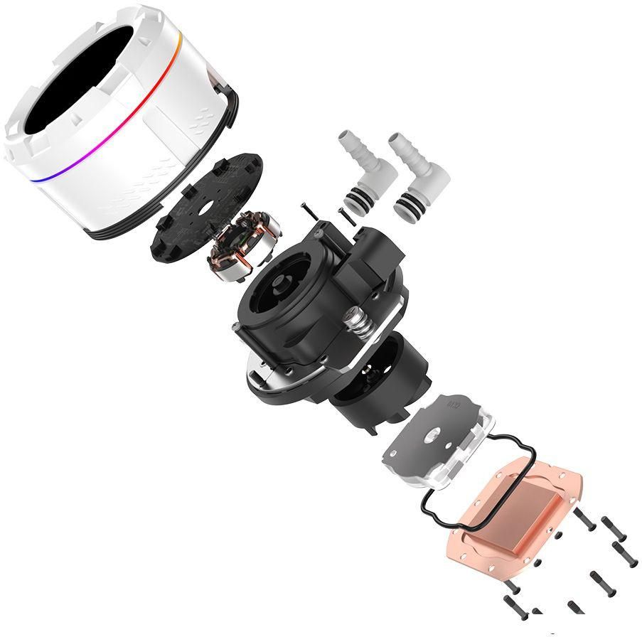 Жидкостное охлаждение для процессора ID-Cooling SL360 White