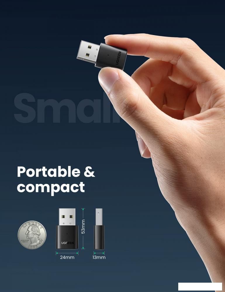 Bluetooth адаптер Ugreen CM390 80889