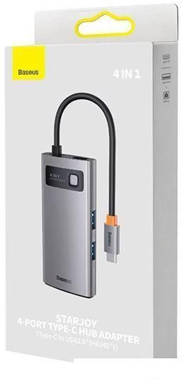 Док-станция Baseus StarJoy 4-Port Type-C Hub Adapter WKWG070113