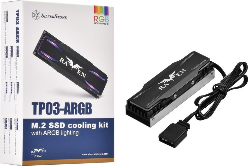 Радиатор для SSD SilverStone TP03-ARGB