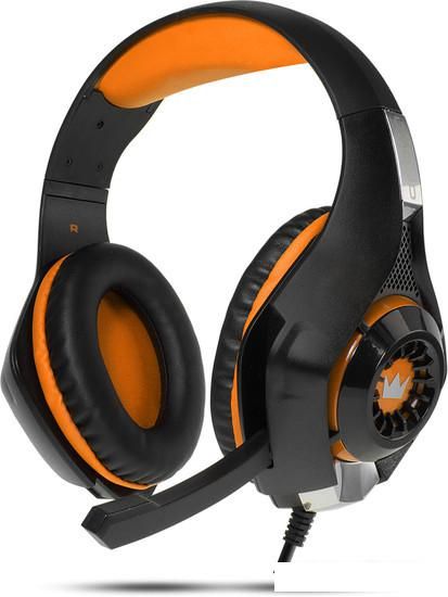 Наушники CrownMicro CMGH-102T USB (оранжевый)