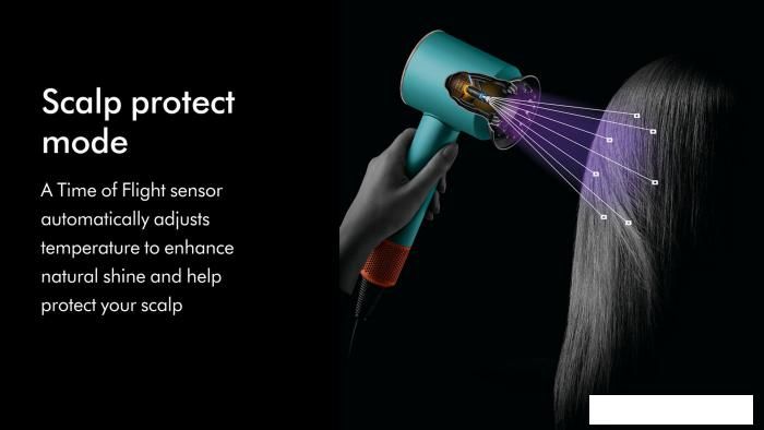Фен Dyson HD16 Supersonic Nural Curly+Coily (евровилка, керамическая патина/топаз)