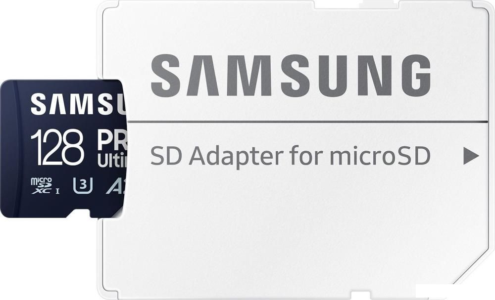 Карта памяти Samsung PRO Ultimate microSDXC 128GB (с адаптером)