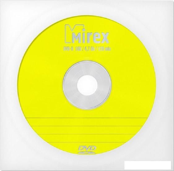 DVD-R диск Mirex 4.7Gb 16x UL130003A1C (1 шт.)