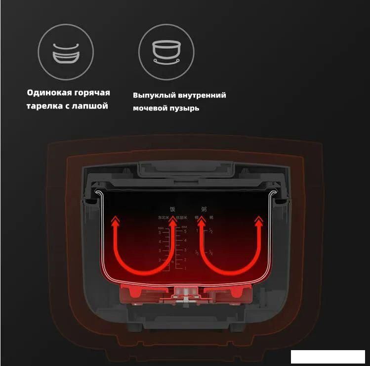 Мультиварка Xiaomi Mijia Rice Cooker C1 3L MDFBZ02ACM (с переходником на евровилку)