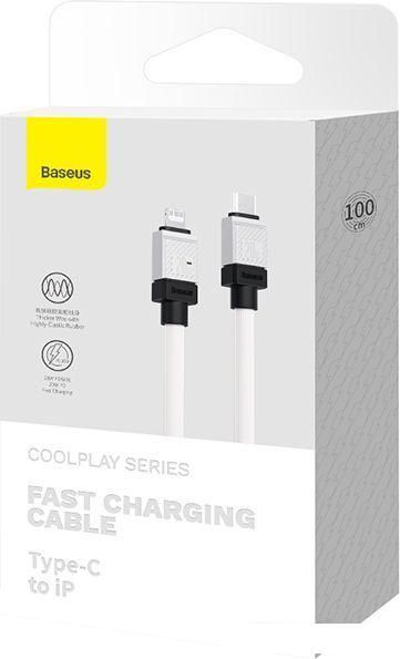 Кабель Baseus CoolPlay Series USB Type-C - Lightning (1 м, белый)