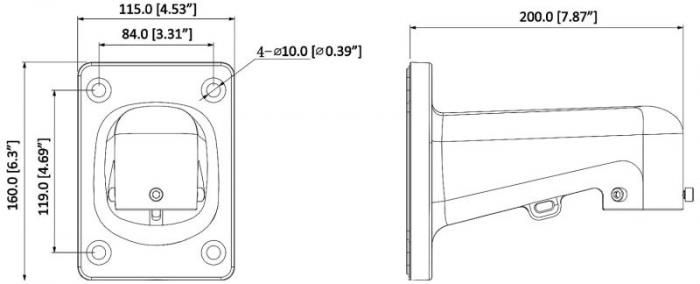 Крепление для камер видеонаблюдения Dahua DH-PFB305W