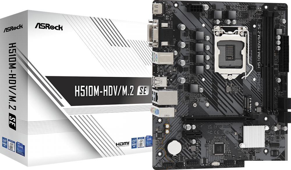 Материнские платы ASRock H510M-HDV/M.2 SE