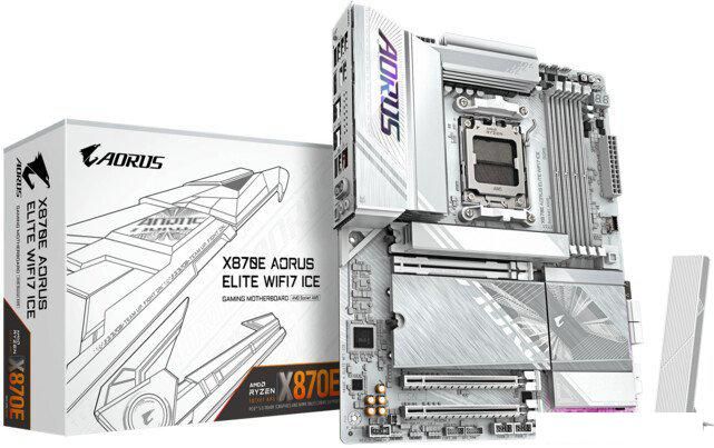 Материнская плата Gigabyte X870E Aorus Elite WiFi7 Ice (rev. 1.3)