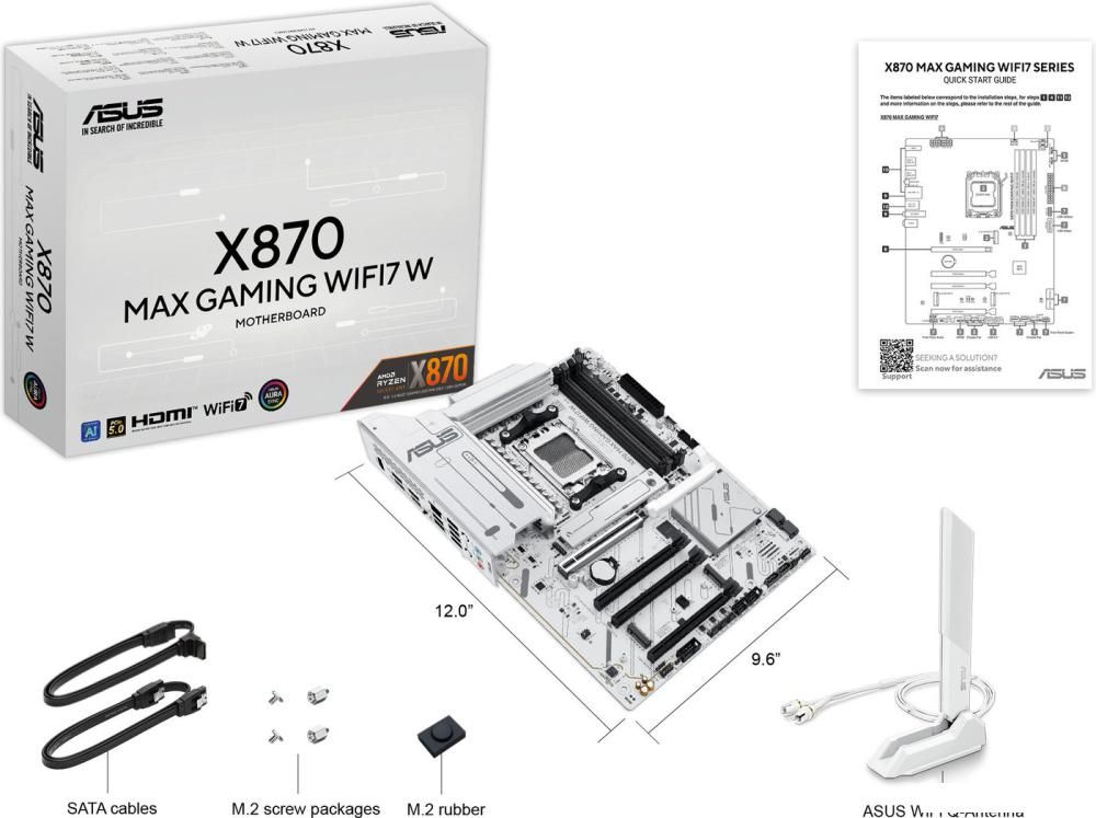 Материнская плата ASUS X870 MAX Gaming WiFi7 W