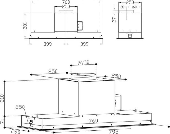 Вытяжки Korting KHI 9099 ICGN