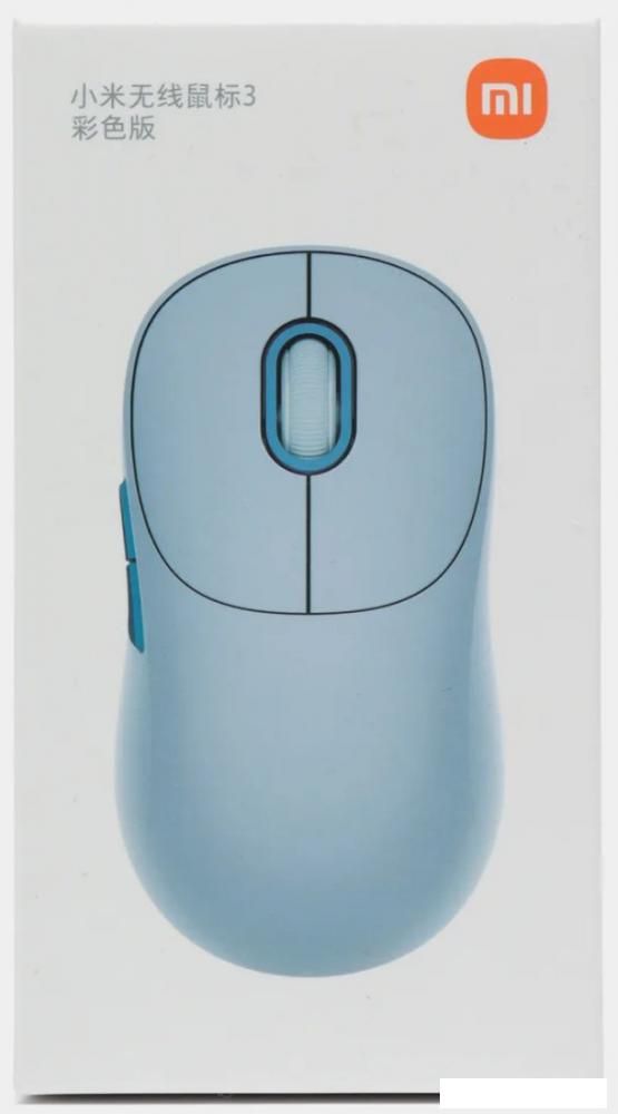 Мышь Xiaomi Wireless Mouse 3 XMWXSB03YM (голубой, китайская версия)
