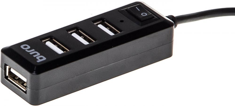 USB-хаб  Buro BU-HUB4-0.5L-U2.0