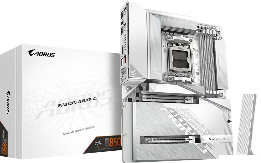Материнская плата Gigabyte B850 Aorus Stealth Ice