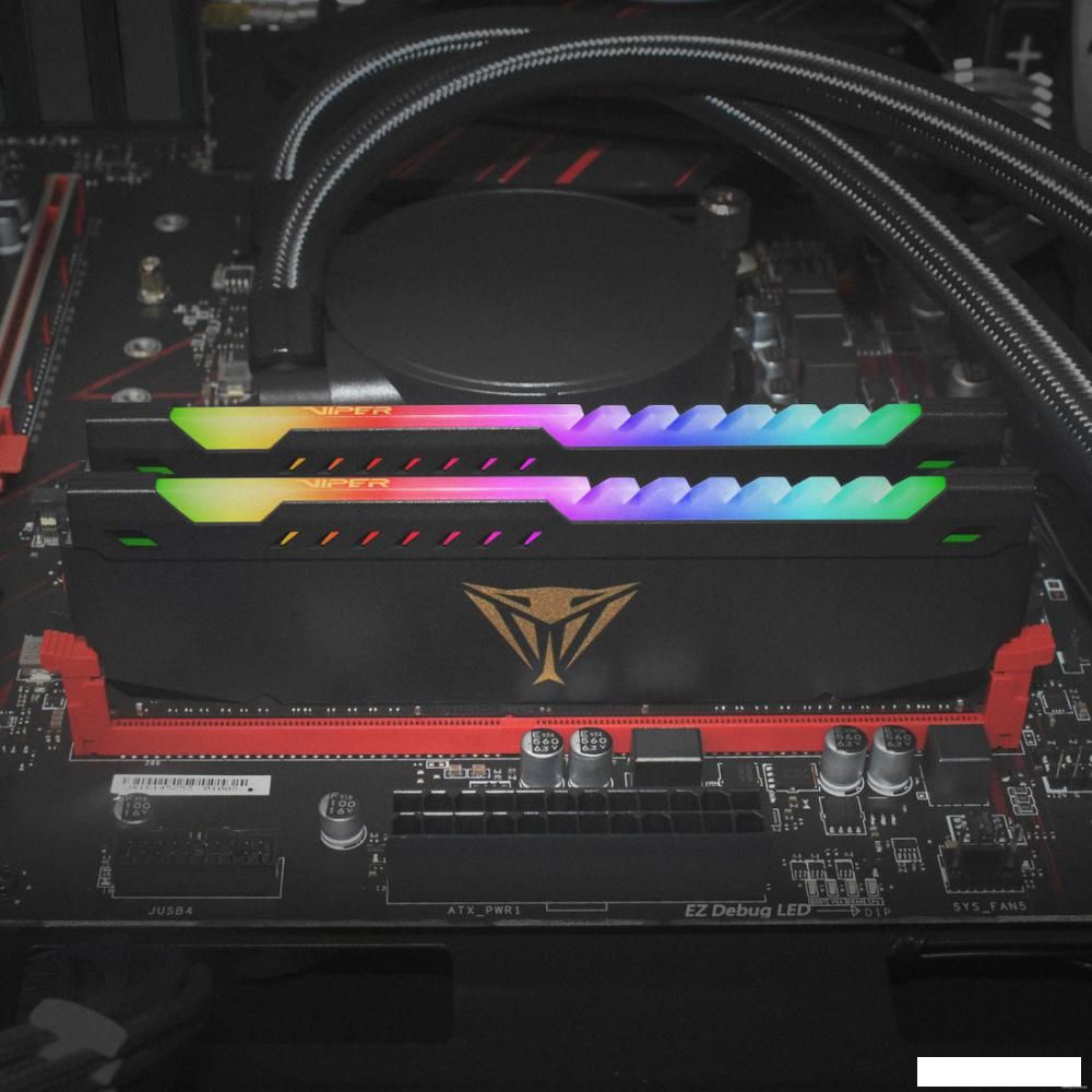 Оперативная память Patriot Viper Steel RGB 2x32ГБ DDR4 3200 МГц PVSR464G320C8K