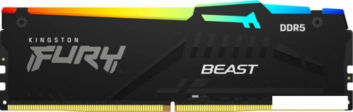 Оперативная память Kingston FURY Beast RGB 16ГБ DDR5 6400 МГц KF564C32BBEA-16