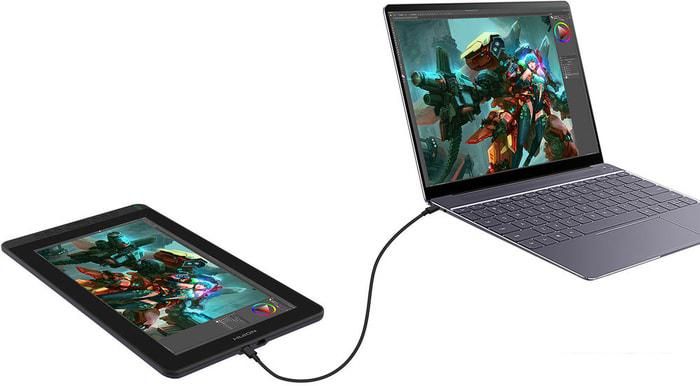 Графический монитор Huion Kamvas 13 (фиолетовый)